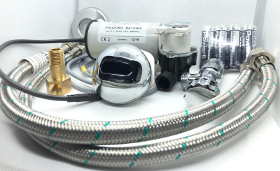 SLP 17AB Комплект для оборудования писсуара DOMINO автоматическим смывом 6В Sanela Чехия (фото, схема)