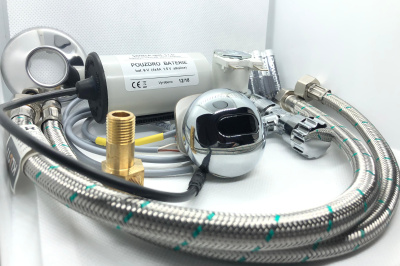 SLP 17AB Комплект для оборудования писсуара DOMINO автоматическим смывом 6В Sanela Чехия (фото, схема)