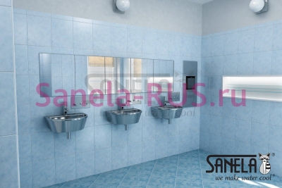 Нержавеющий встраиваемый дозатор жидкого мыла 1л SLZN 62Z арт: 95621 Sanela Чехия (фото, схема)