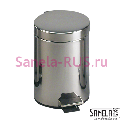 Нержавеющее мусорное ведро с педалью SLZN 11 арт: 95110 Sanela Чехия (фото, схема)