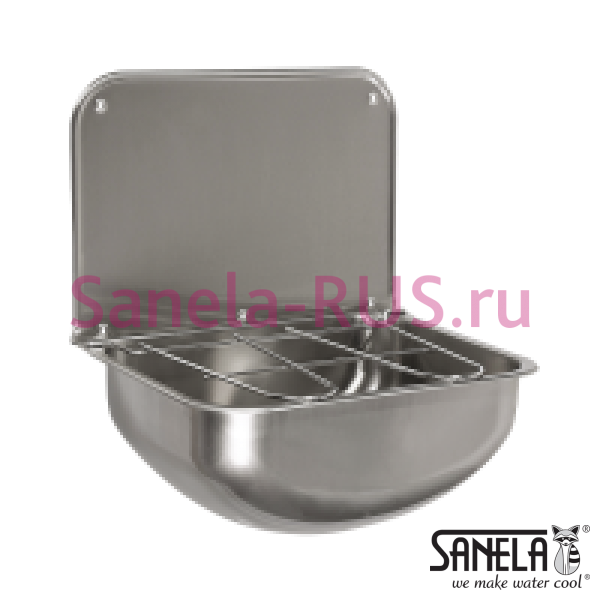 Техническая мойка со стенкой и решеткой SLVN 05 Техническая мойка со стенкой и решеткой SLVN 05