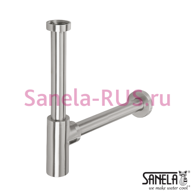 Нержавеющий сифон для умывальника SLZN 35 арт: 95350 Sanela Чехия (фото, схема)