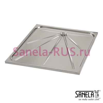 Нержавеющий душевой поддон 70x70 SLSN 06 арт: 92060 Sanela Чехия (фото, схема)