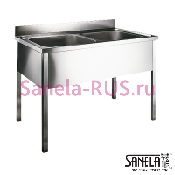 Нержавеющая мойка на ножках SLUN 16