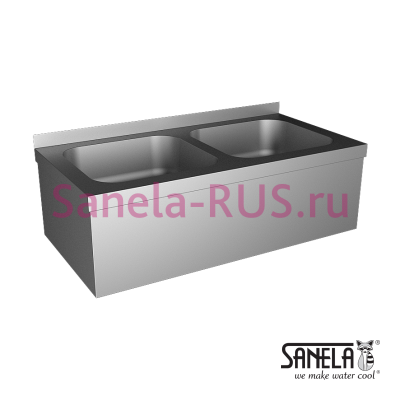Нержавеющая двойная мойка SLUN 06 арт: 93060 Sanela Чехия (фото, схема) Нержавеющая двойная мойка SLUN 06 арт: 93060 Sanela Чехия (фото, схема)