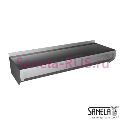 Нержавеющая раковина коллективная без облицовки 1250мм SLUN 10L арт: 73103 Sanela Чехия (фото, схема)