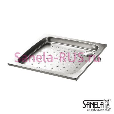 Нержавеющий душевой поддон 80x80 SLSN 07 арт: 92070 Sanela Чехия (фото, схема)